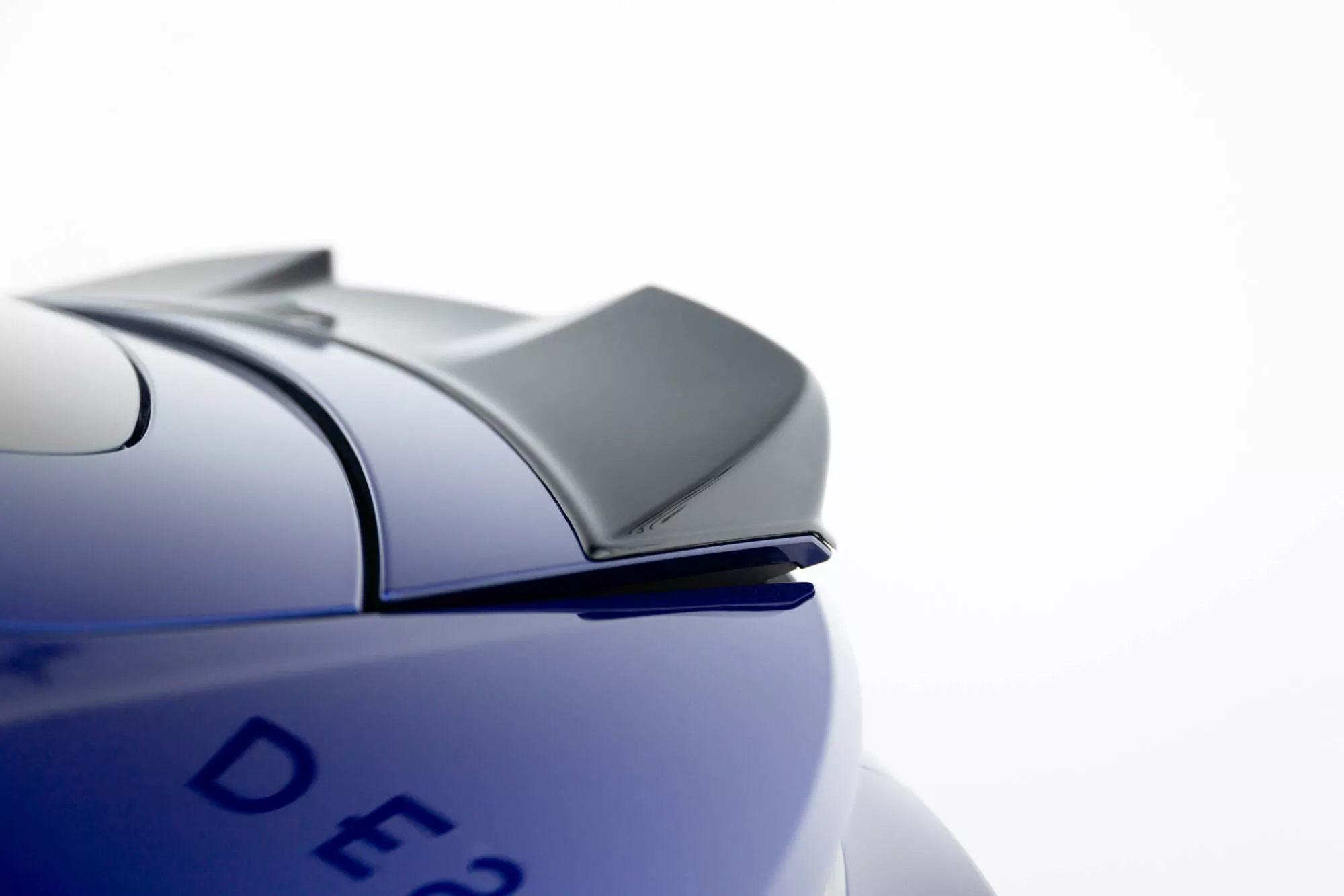 Spoiler CAP Für 3D Porsche Taycan / Taycan 4 / Taycan 4S / Taycan GTS Mk1  Schwarz Hochglanz