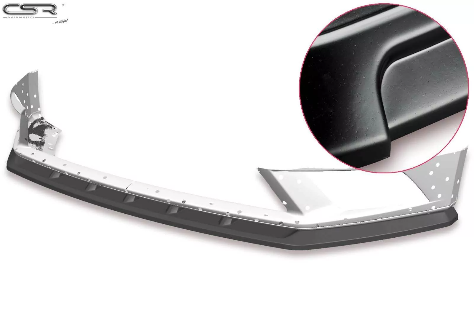 Cup-Spoilerlippe mit ABE für Seat Leon III (Typ 5F) Lackierfreundlich (schwarz matt)