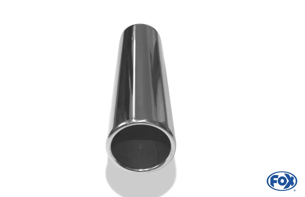 Anschweißendrohr Typ 12  Ø 80 mm / Länge: 300 mm - rund / eingerollt / gerade / ohne Absorber