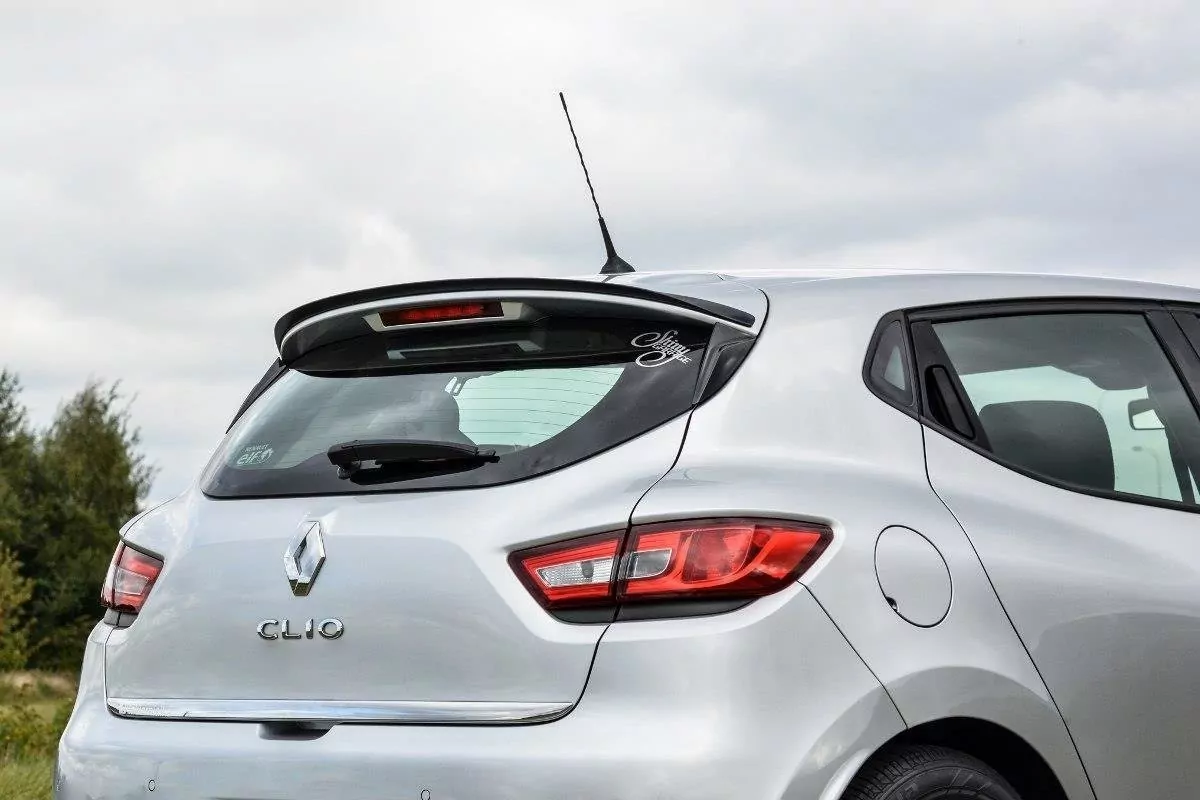 Spoiler CAP Passend Für Passend Für Renault Clio Mk4 Schwarz Hochglanz Schwarz Hochglanz