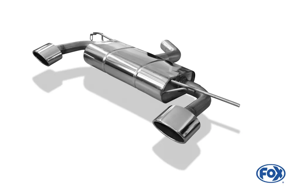 VW Scirocco - 13  Endschalldämpfer Ausgang rechts/links - 129x106 Typ 32 rechts/links
