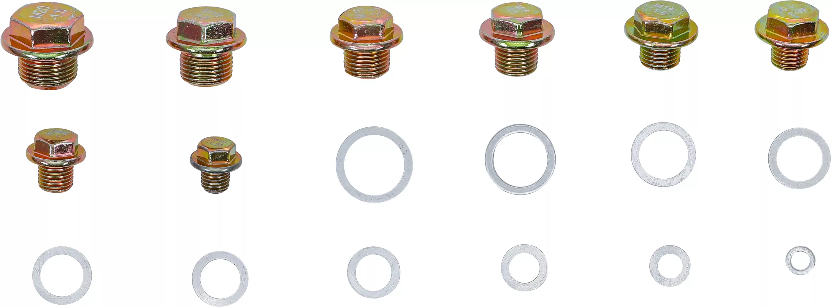 Ölwannenschrauben- und Alu-Dichtring-Sortiment | 534-tlg.