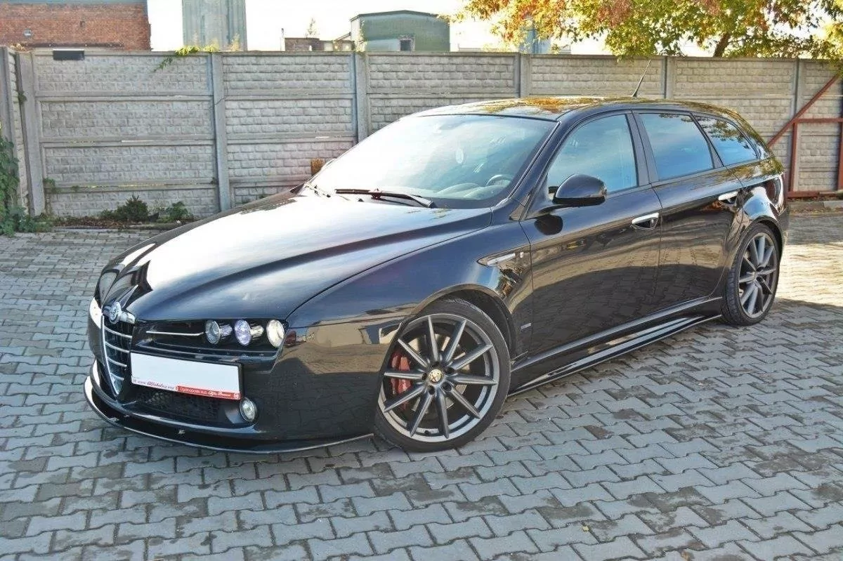Seitenschweller Ansatz Passend Für Passend Für ALFA ROMEO 159 TI Schwarz Hochglanz Schwarz Hochglanz