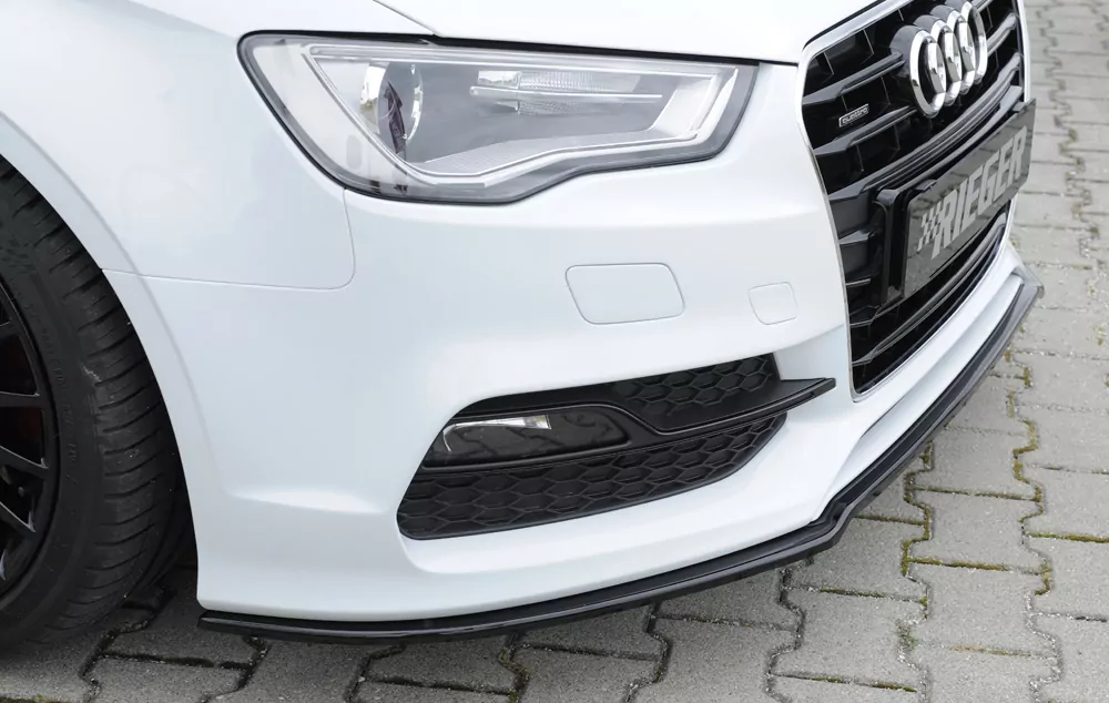 Rieger Spoilerschwert für Audi A3 (8V) | 3-tür. (Cabrio 8V7) 07.12-08.16 (bis Facelift) für orig. S-Line Frontschürze