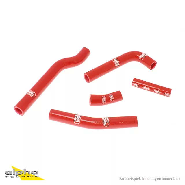 SAMCO SPORT Siliconschlauch Kit rot für Yamaha WR450F YZ450F Modelljahr 2003-2006