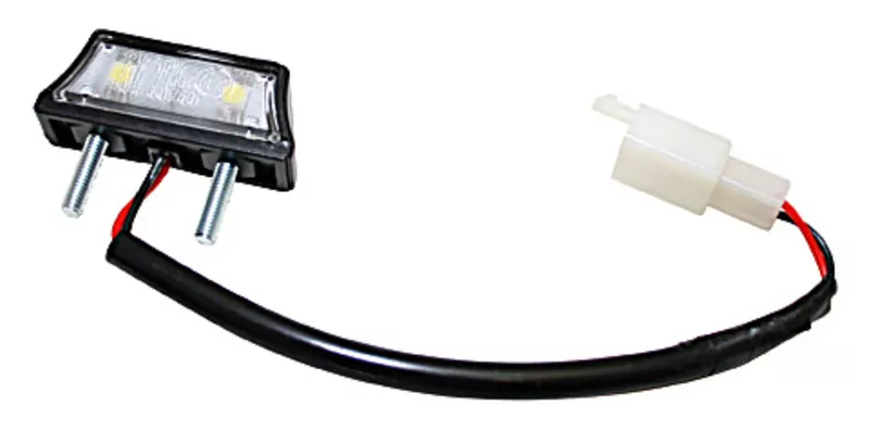 SHIN YO LED Kennzeichenbeleuchtung, schwarz E-geprüft