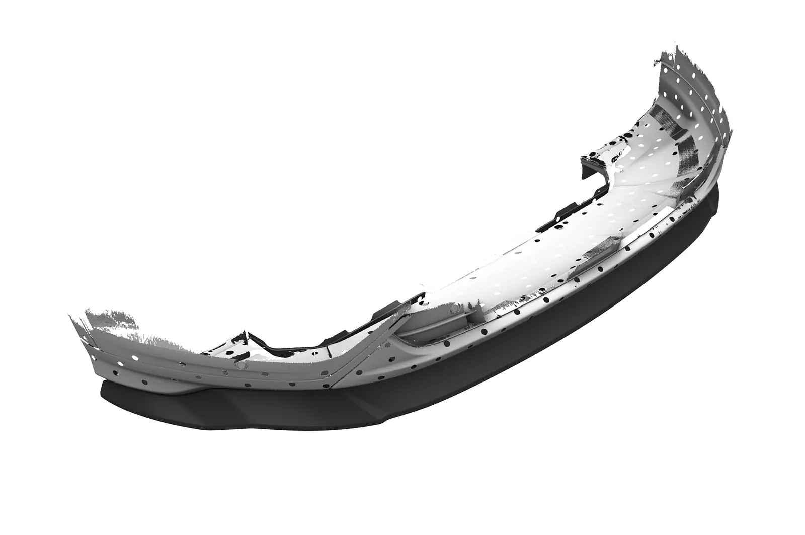 Cup-Spoilerlippe mit ABE für Ford Kuga 2 CSL507 Schwarz Strukturiert