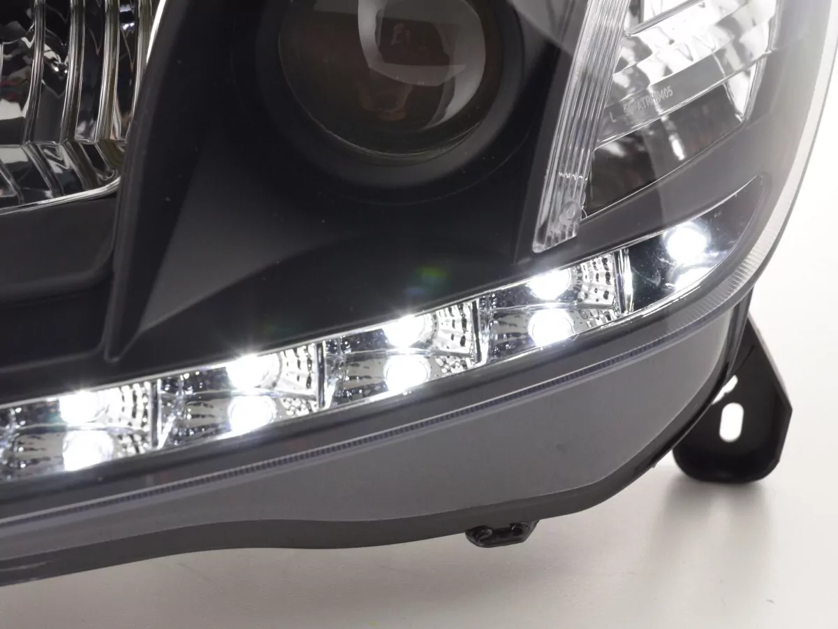 Scheinwerfer Set Daylight LED Tagfahrlicht Opel Astra H Bj. 04-09 schwarz