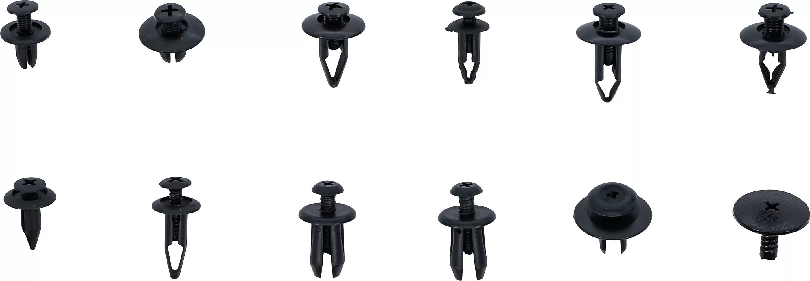 Kunststoffspreizclip-Sortiment für Mazda, Honda, Ford, Nissan, VW | 240-tlg.