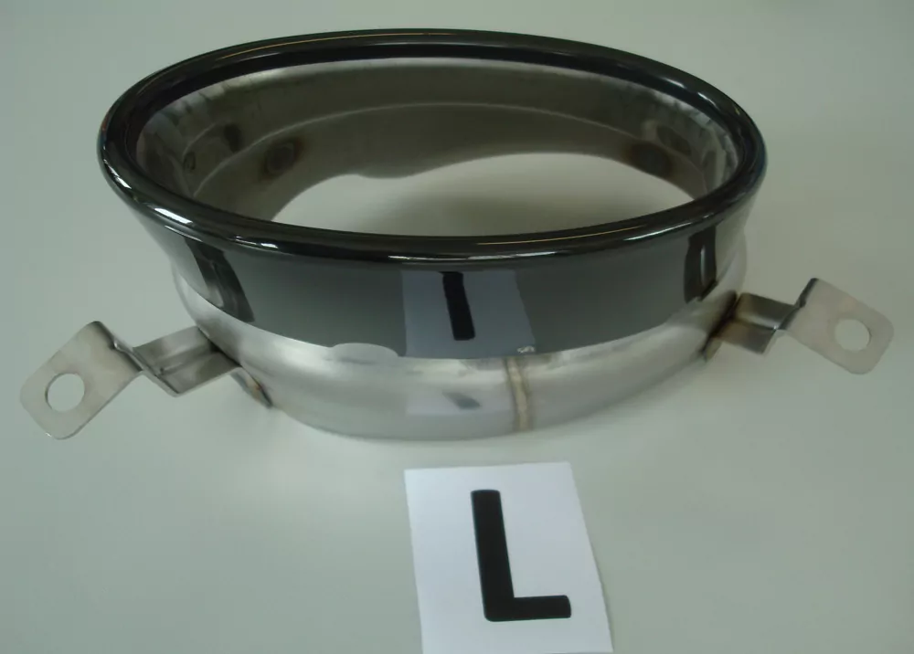 Endrohrblende links, schwarz, 185x120mm oval für Audi A5 S5 (B8/B81) Sportback 10.11-06.16 (ab Facelift)