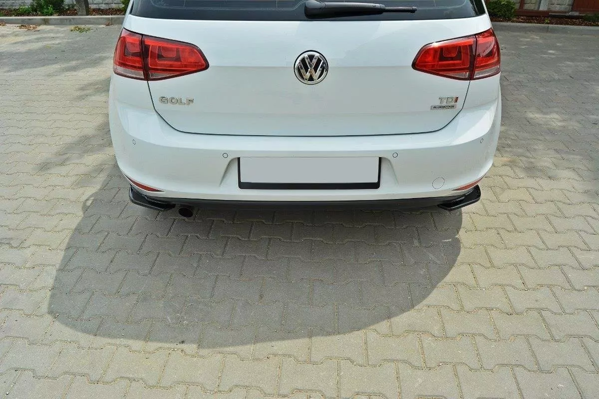 Heck Ansatz Flaps Diffusor Passend Für Diffusor Passend Für VW Golf Mk7 Standard Schwarz Hochglanz Schwarz Hochglanz