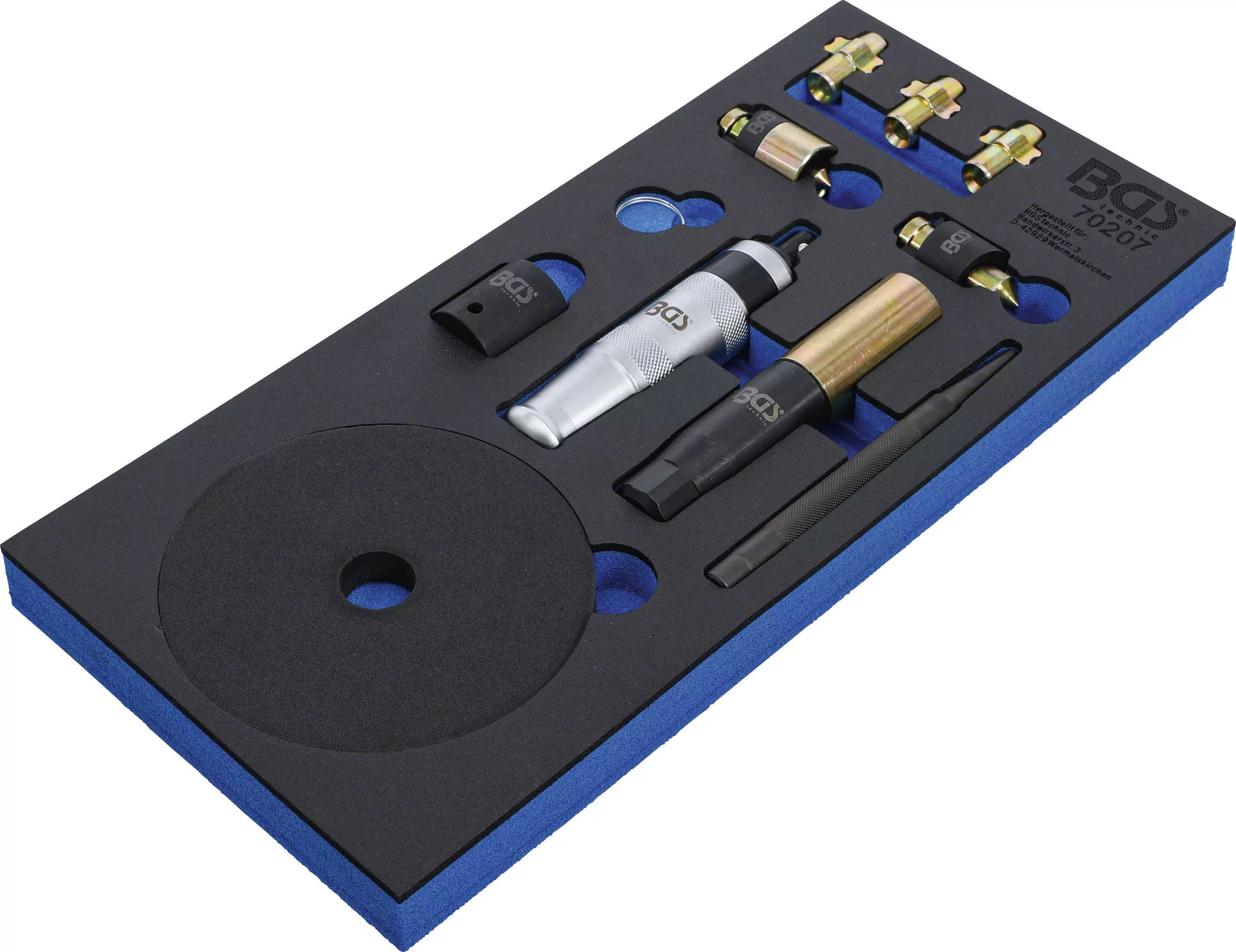 Werkstattwageneinlage 1/3: Felgenschloss-Demontage-Satz | universal