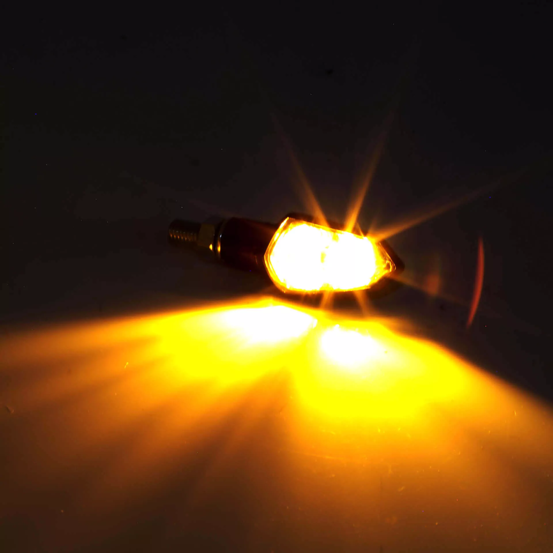 HIGHSIDER smart Shield-TS LED Blinker Gehäuse Schwarz / Linse Rauchgrau (Paar), Vorn & Hinten