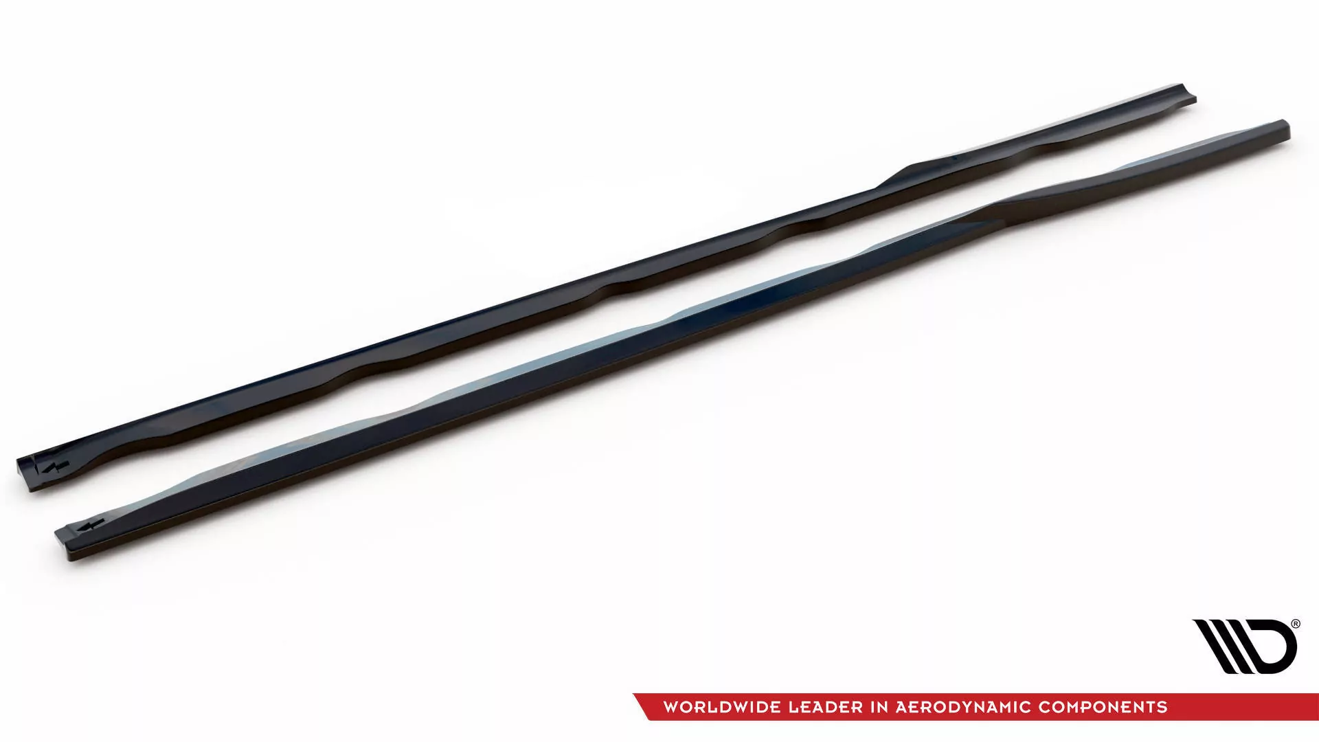 Seitenschweller Ansatz Für Ford Transit Custom ST-Line Mk1 Facelift Schwarz Hochglanz