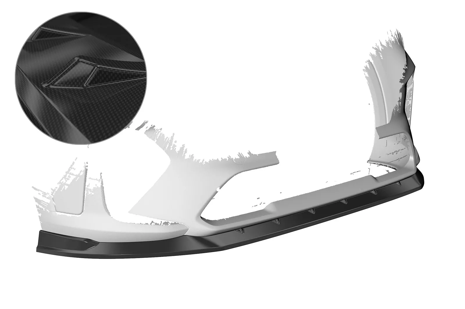 Cup-Spoilerlippe für Hyundai Tucson (TLE) N-Line CSL511-C Carbon Look Hochglanz