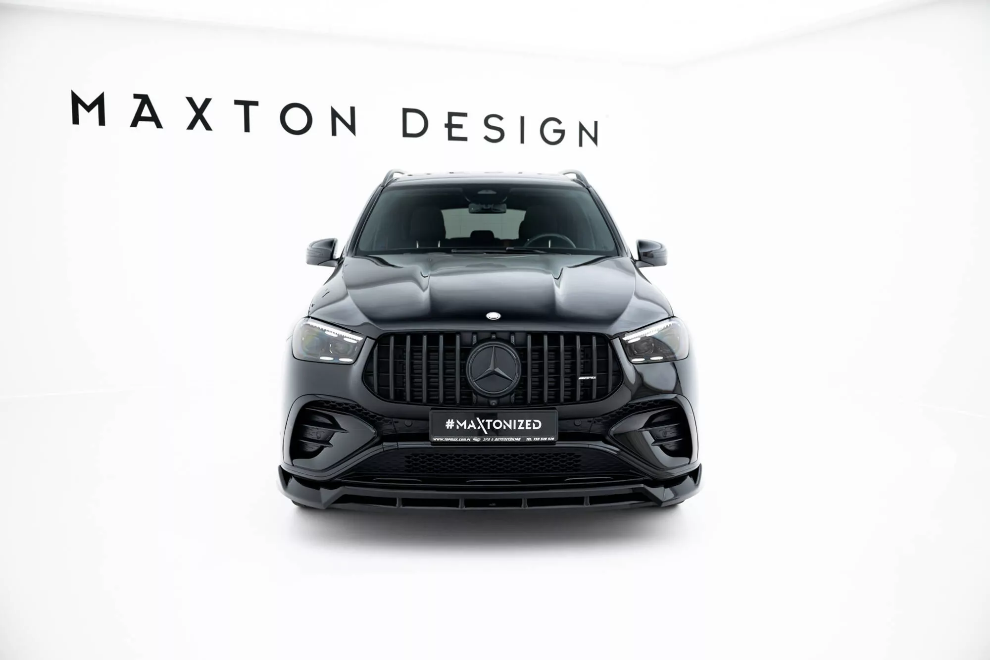 Front Ansatz Für Mercedes-AMG GLE 53 / AMG-Line SUV / Coupe W167 Facelift / C167 Facelift Schwarz Hochglanz