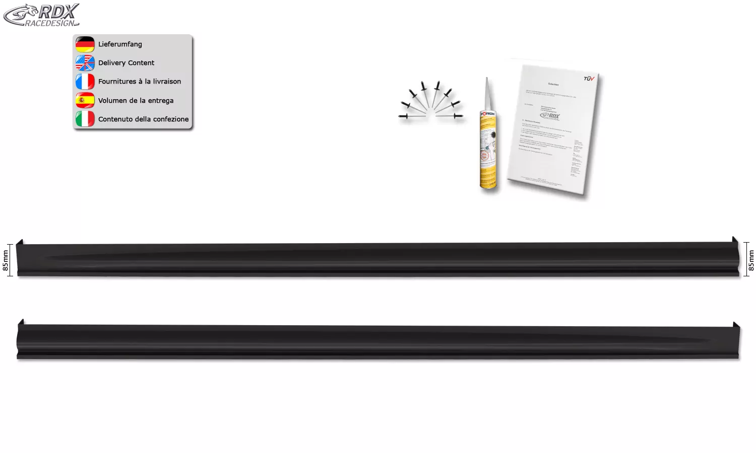 RDX Seitenschweller für VW T6 & T6.1 "Edition" 