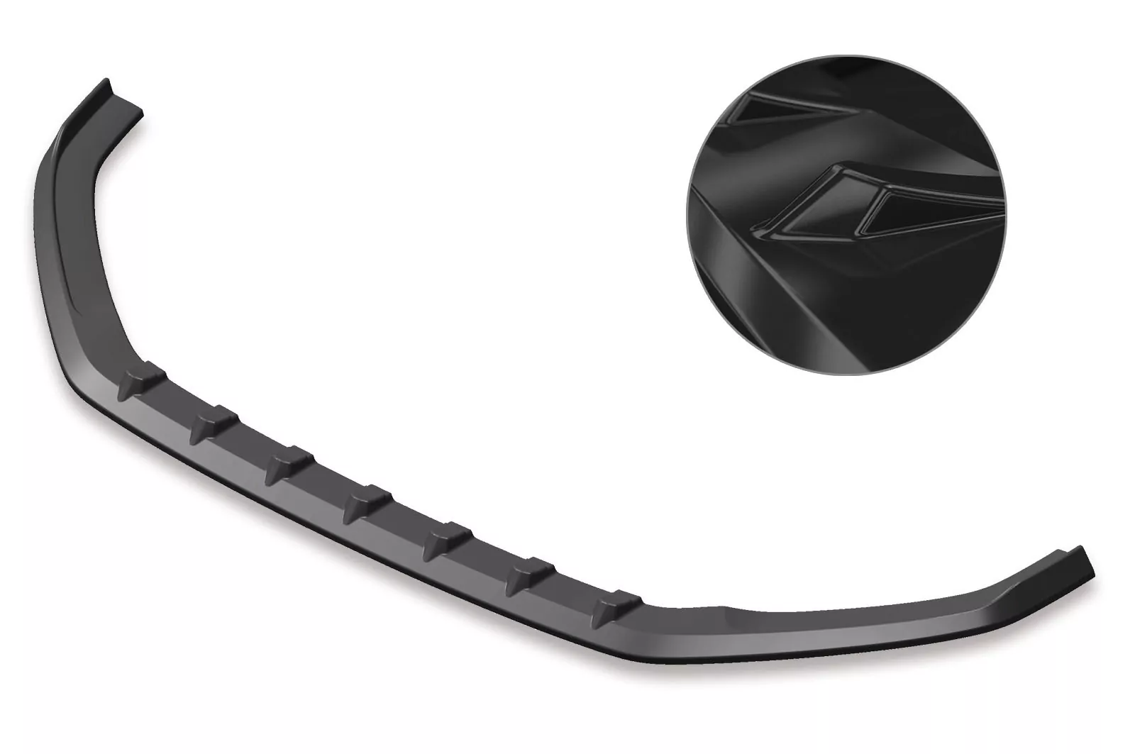 Cup-Spoilerlippe mit ABE für VW Golf 7 GTI / GTD Glossy (schwarz hochglanz)