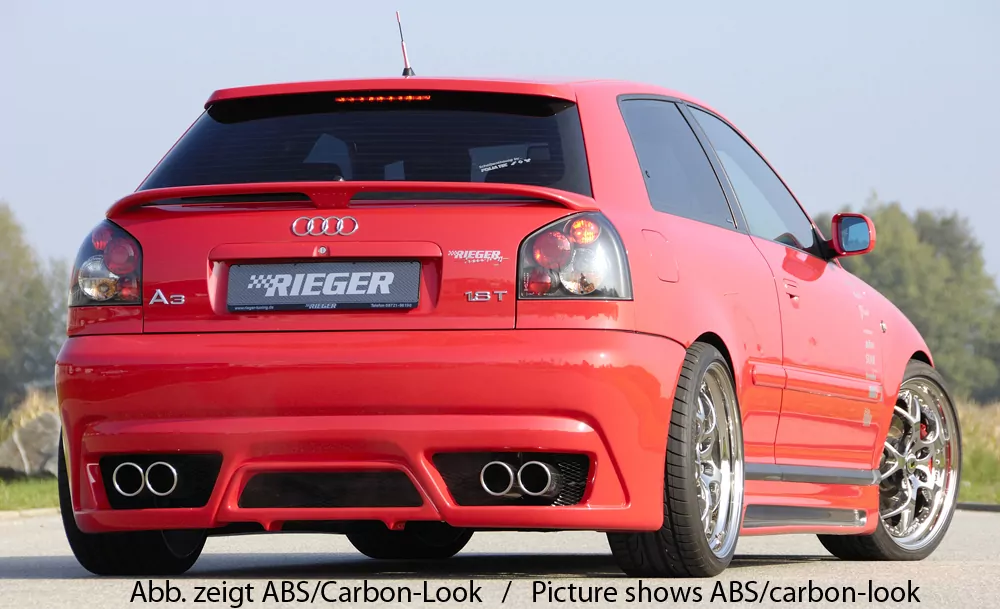 Rieger Seitenschweller rechts    matt schwarz für Audi A3 (8L) 3-tür.