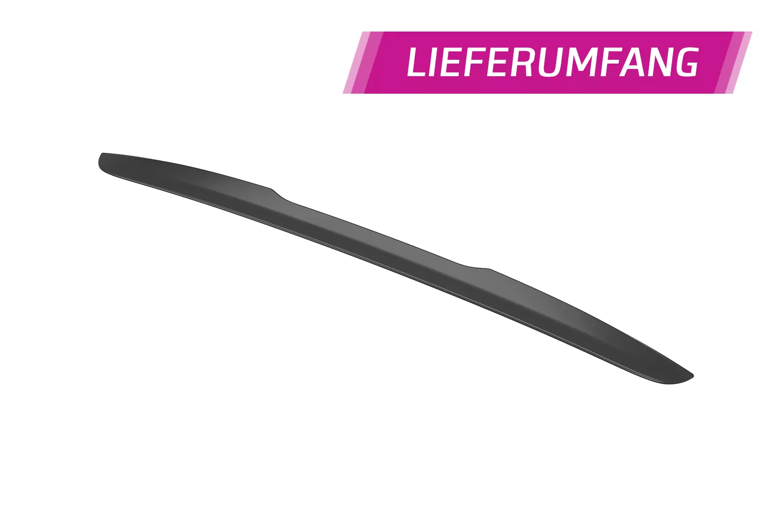 Heckscheibenblende für Mercedes-Benz E-Klasse W213 Limousine HSB116 Schwarz Strukturiert