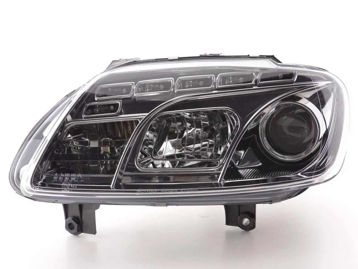 Scheinwerfer Set Daylight LED TFL-Optik VW Touran Typ 1T / VW Caddy Typ 2K Bj. 03- chrom
