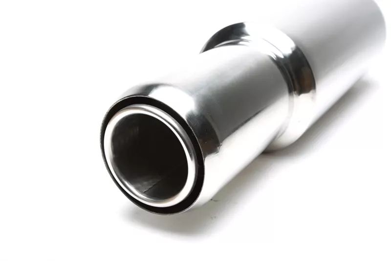 TA Technix Edelstahl Sportendschalldämpfer universal 115 / 80mm rund / gebördelt / scharf