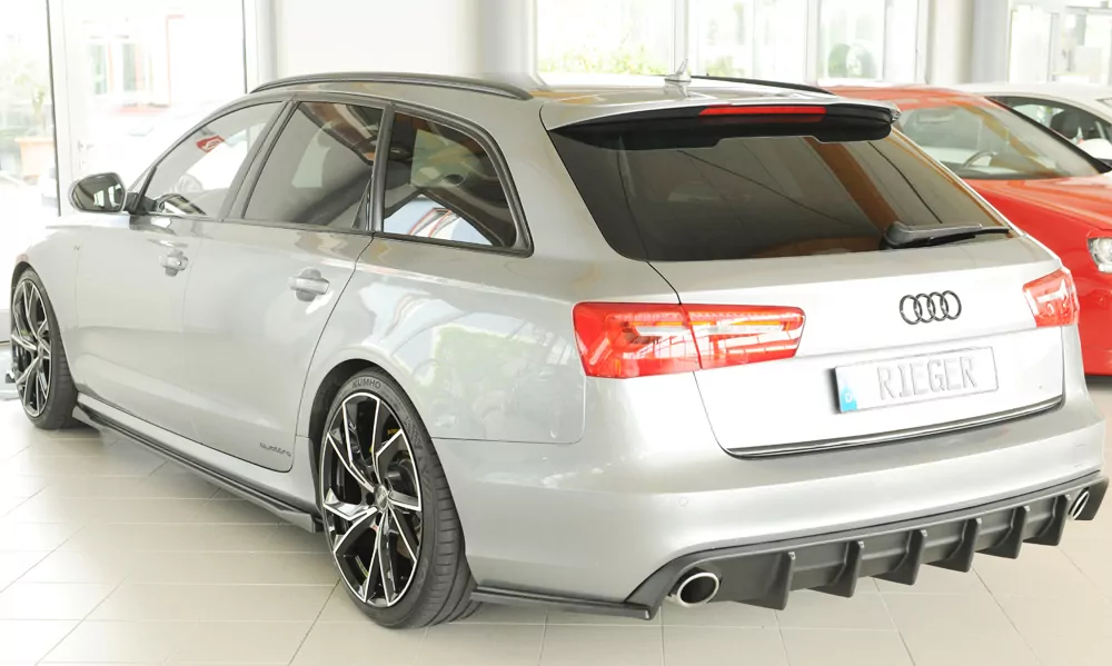 Rieger Heckschürzenansatz seitlich links für Audi A6 S6 (4G/C7) Lim. 02.12-08.14 (bis Facelift)
