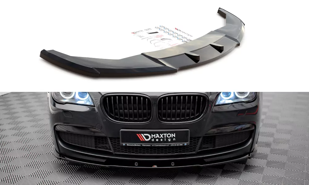 Front Ansatz V.1 Für BMW 7 M-Paket F01 Schwarz Hochglanz
