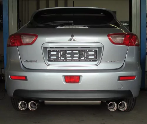 Mitsubishi Lancer CYO - Stufenheck/ Sportback  Endschalldämpfer quer Ausgang rechts/links - 2x90 Typ 17 rechts/links