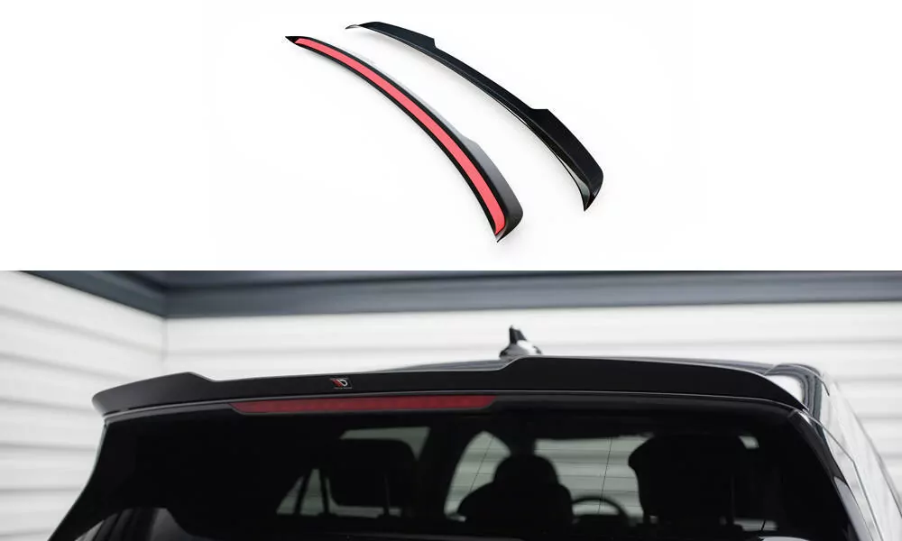 Spoiler CAP Für Volkswagen ID.3 Mk1 Schwarz Hochglanz