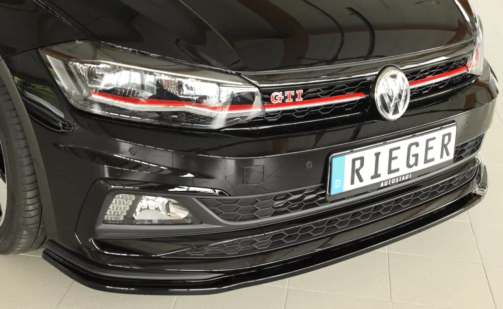 Rieger Spoilerschwert für VW Polo (AW) GTI | 5-tür. 06.17- für orig. GTI-/R-Line Frontschürze