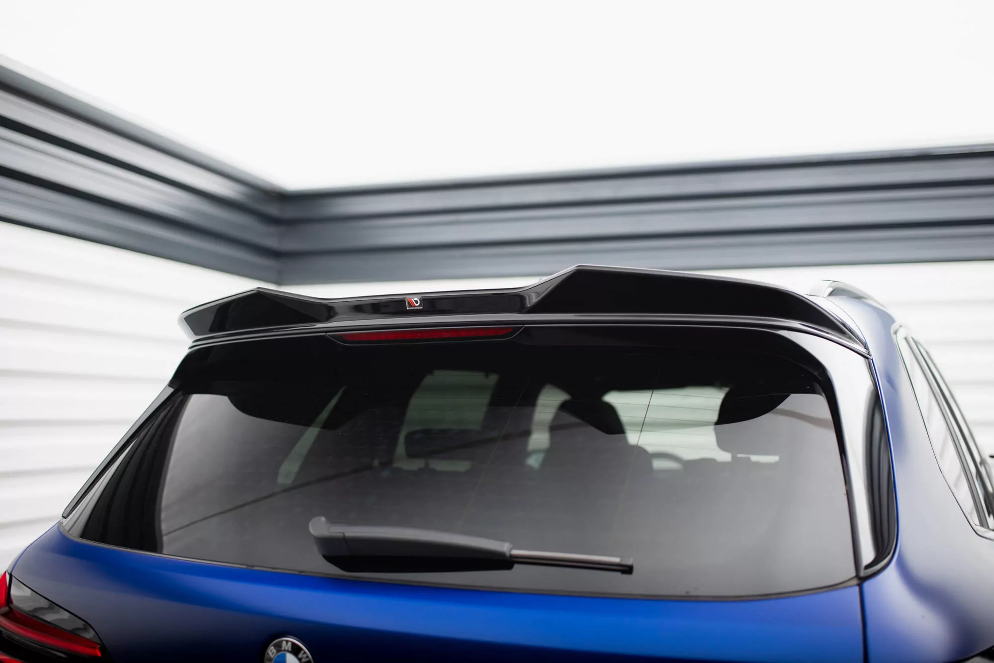 Spoiler CAP Für 3D BMW X5 M-Paket G05 Facelift Schwarz Hochglanz