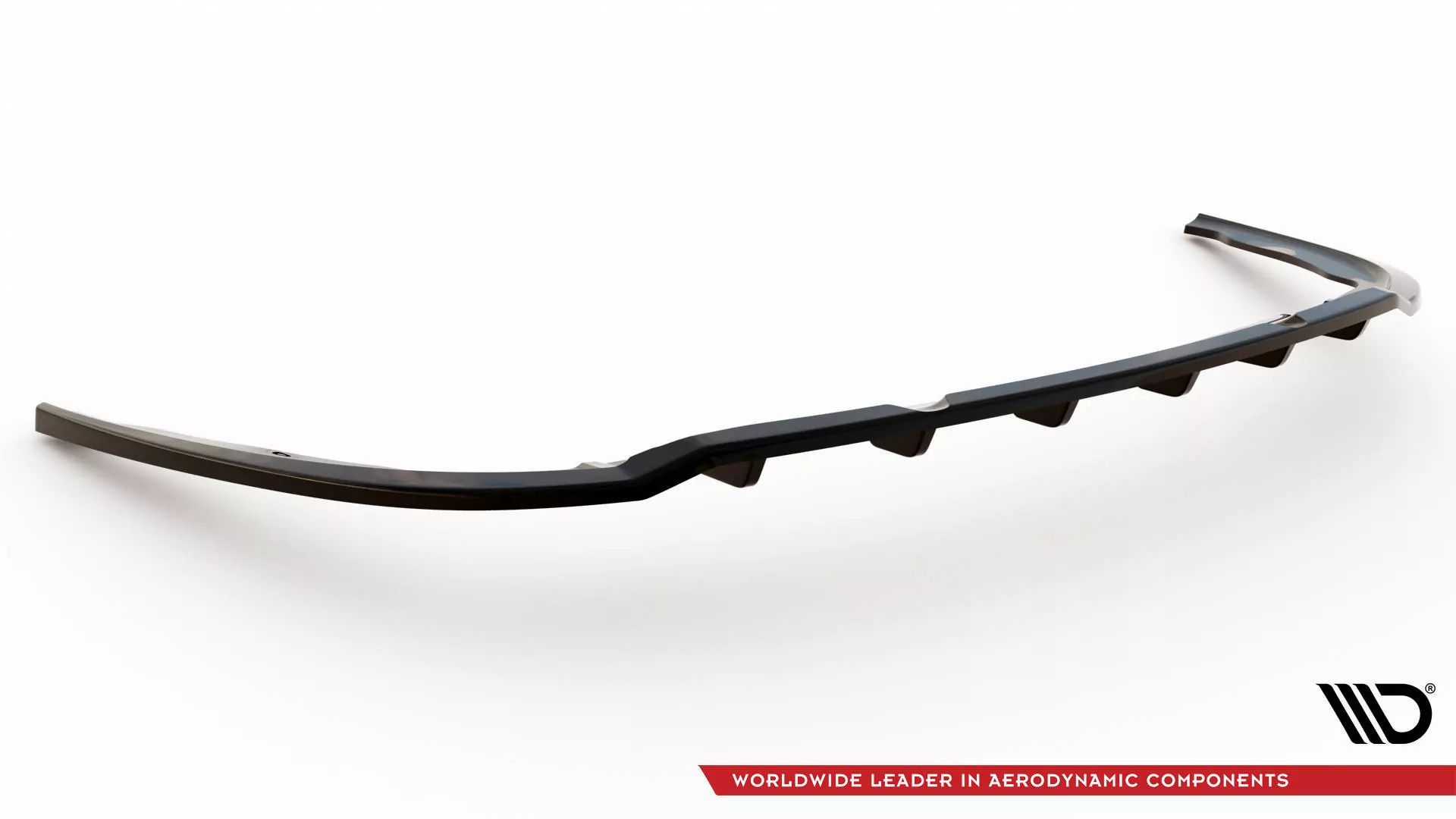 Hinten Splitter (mit Einem Vertikalem Balken) Renault Megane GT Line Grandtour Mk3 Facelift Schwarz Hochglanz