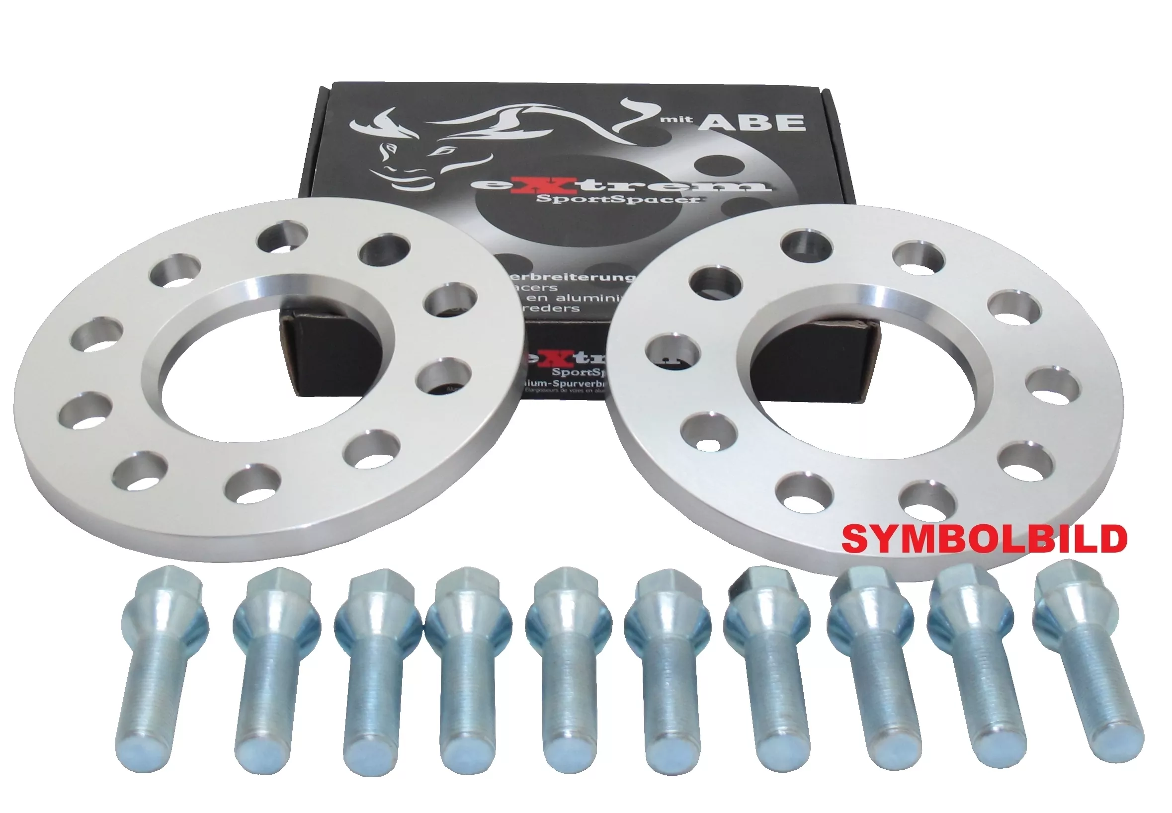 Spurverbreiterung Set 10mm inkl. Radschrauben für VW Golf VII Sportsvan
