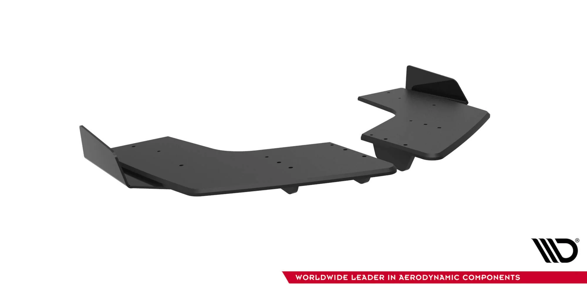 Street Pro Heck Ansatz Flaps Diffusor +Flaps Für Mitsubishi Lancer EVO X Schwarz Hochglanz