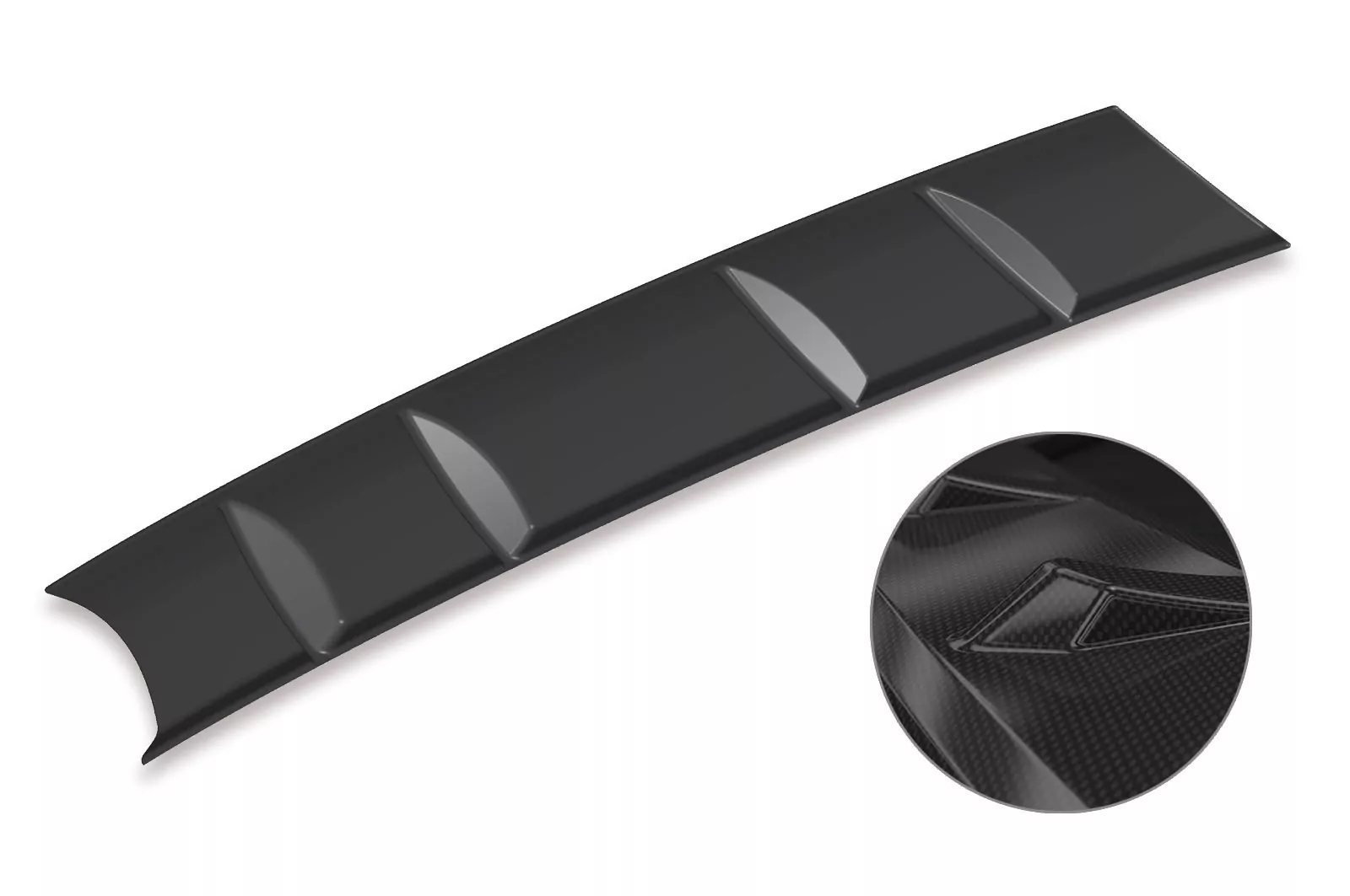 Heckansatz für VW Passat B7 Typ 3C Variant HA243-C Carbon Look Hochglanz