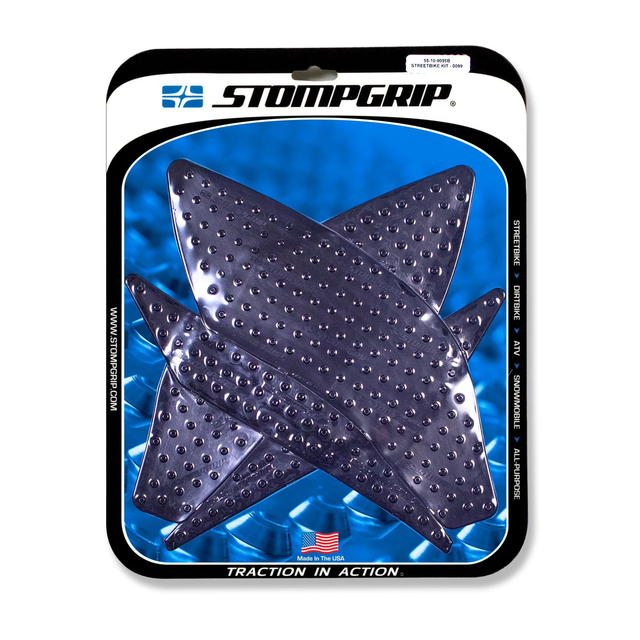 Stompgrip Traction Pad Volcano für Yamaha YZF-R1 15-22 Schwarz