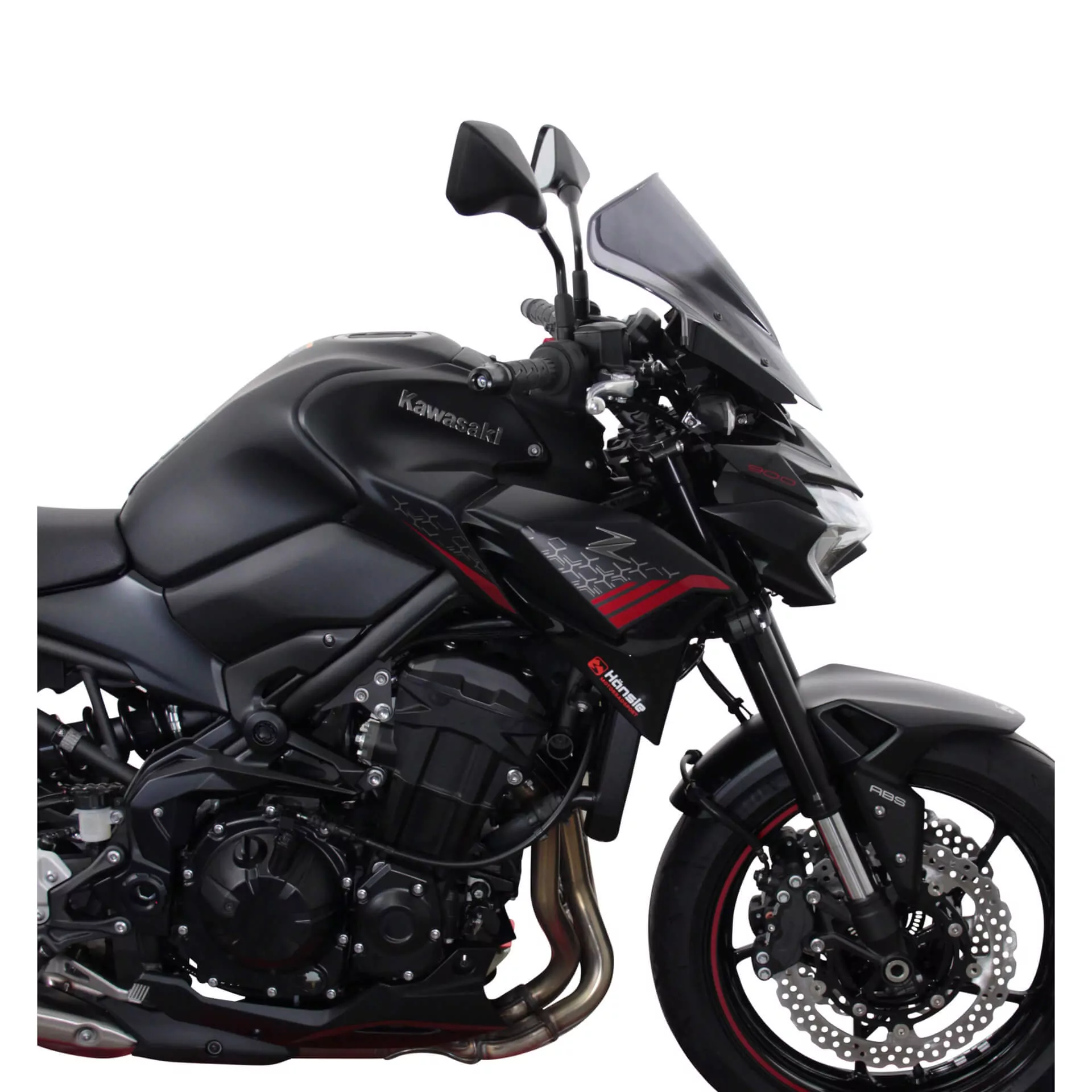 MRA MRA-Racingscheibe, KAWASAKI Z 900 /SE, 20-21, schwarz mit ABE