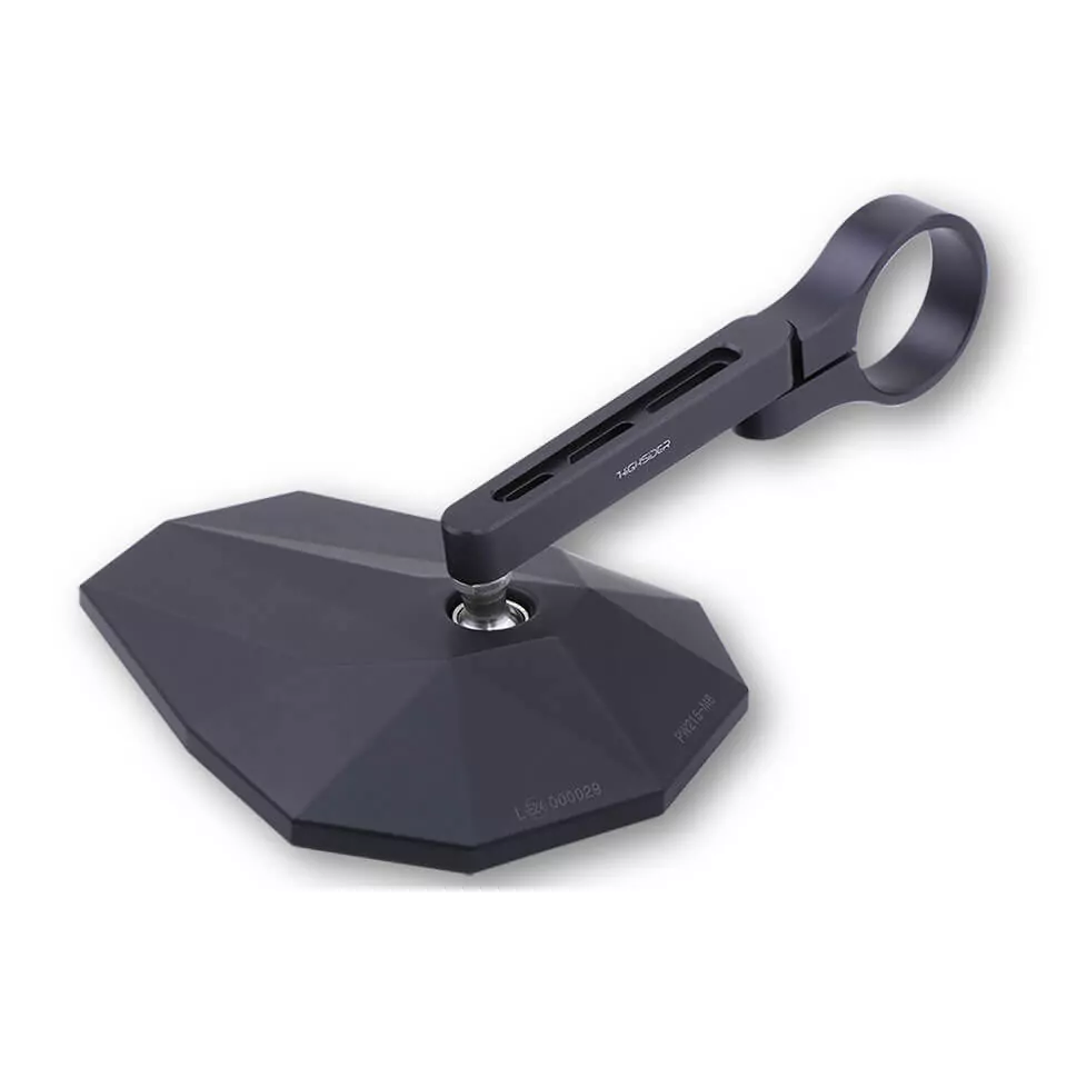 HIGHSIDER pro Stealth-X5, Lenkerendenspiegel, Kurz, Matt-Schwarz (1 Stk.)