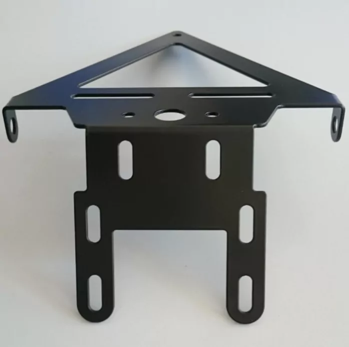 Kennzeichenhalter "UNIVERSAL" | starr | schwarz Breite 195mm | Lochabstand KZB 45mm