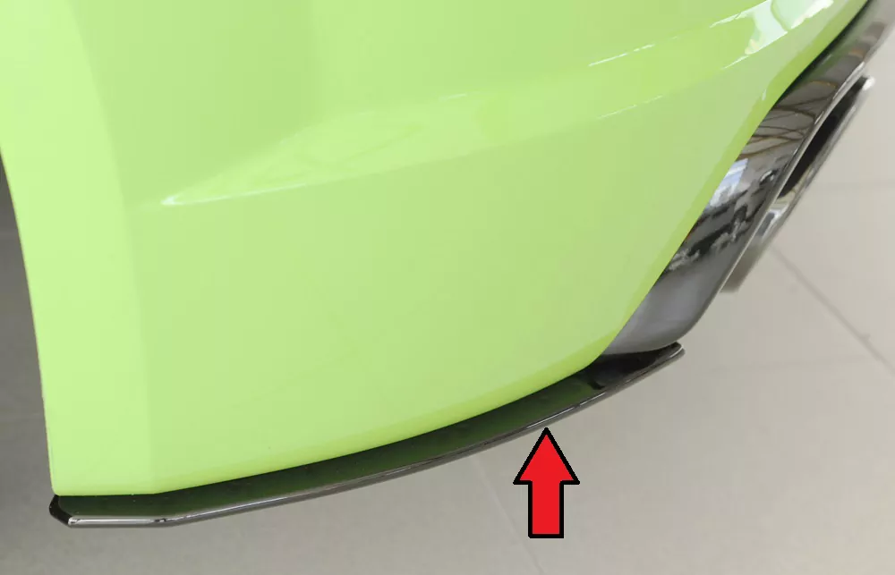 Rieger Heckschürzenansatz seitlich links für Audi TT RS (8J/8J1-FV/8S) | Coupé 05.16-08.18 (bis Facelift) nur für orig. Heckschürze TT-RS