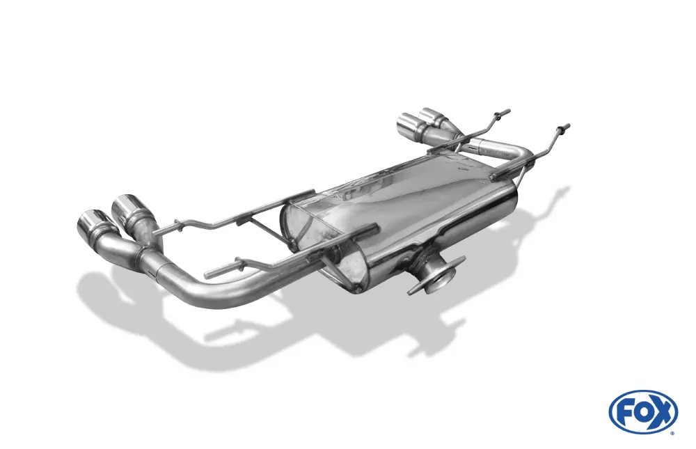 Fiat 124 Spider  Endschalldämpfer quer Ausgang rechts/links - 2x70 Typ 16 rechts/links
