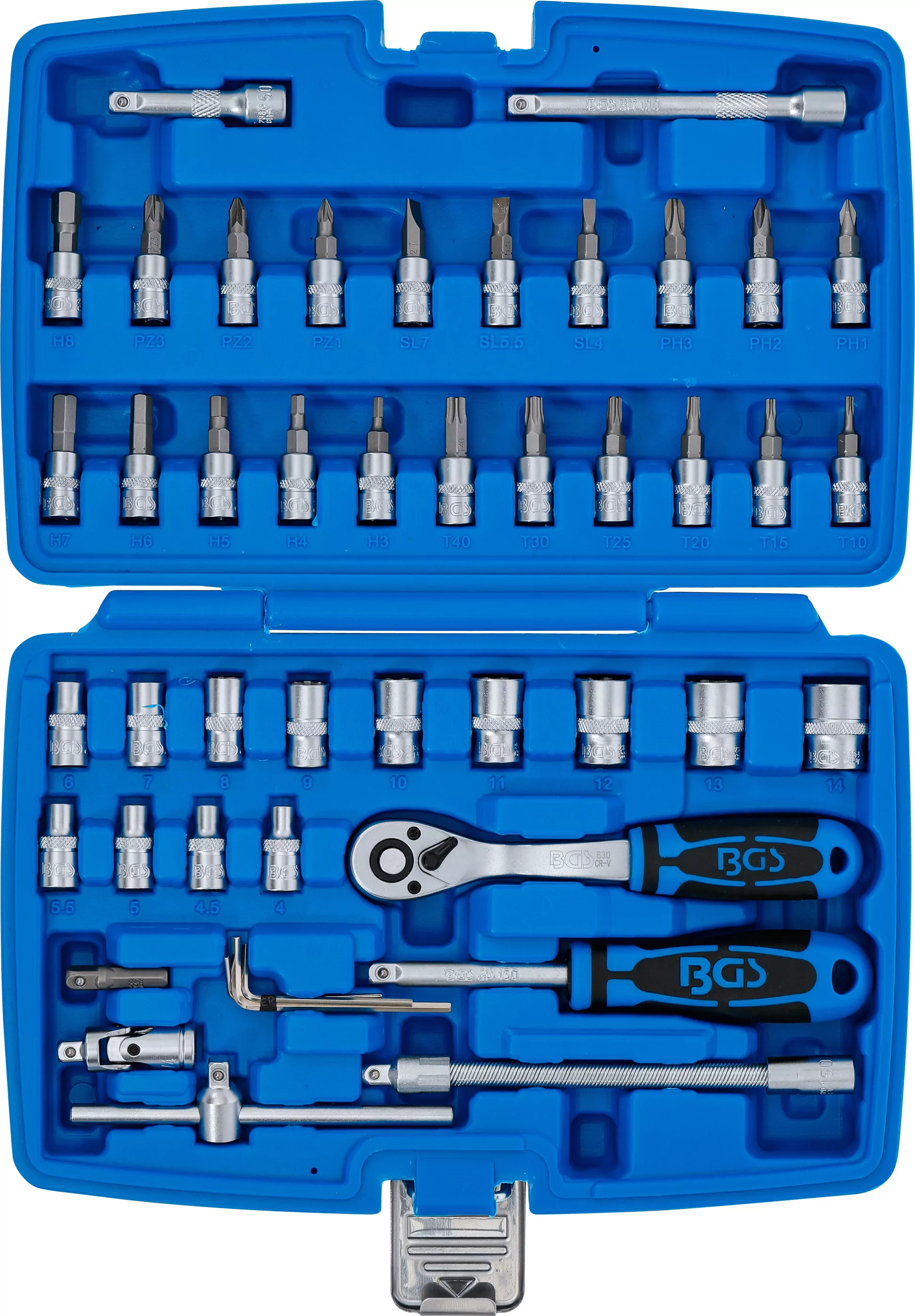 Steckschlüssel-Satz | Antrieb 6,3 mm (1/4") | 46-tlg.
