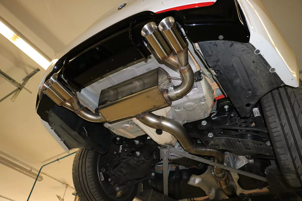 BMW F32/F33/F36 - 435i - M-Paket  Endschalldämpfer quer Ausgang rechts/links - 2x80 Typ 25 rechts/links