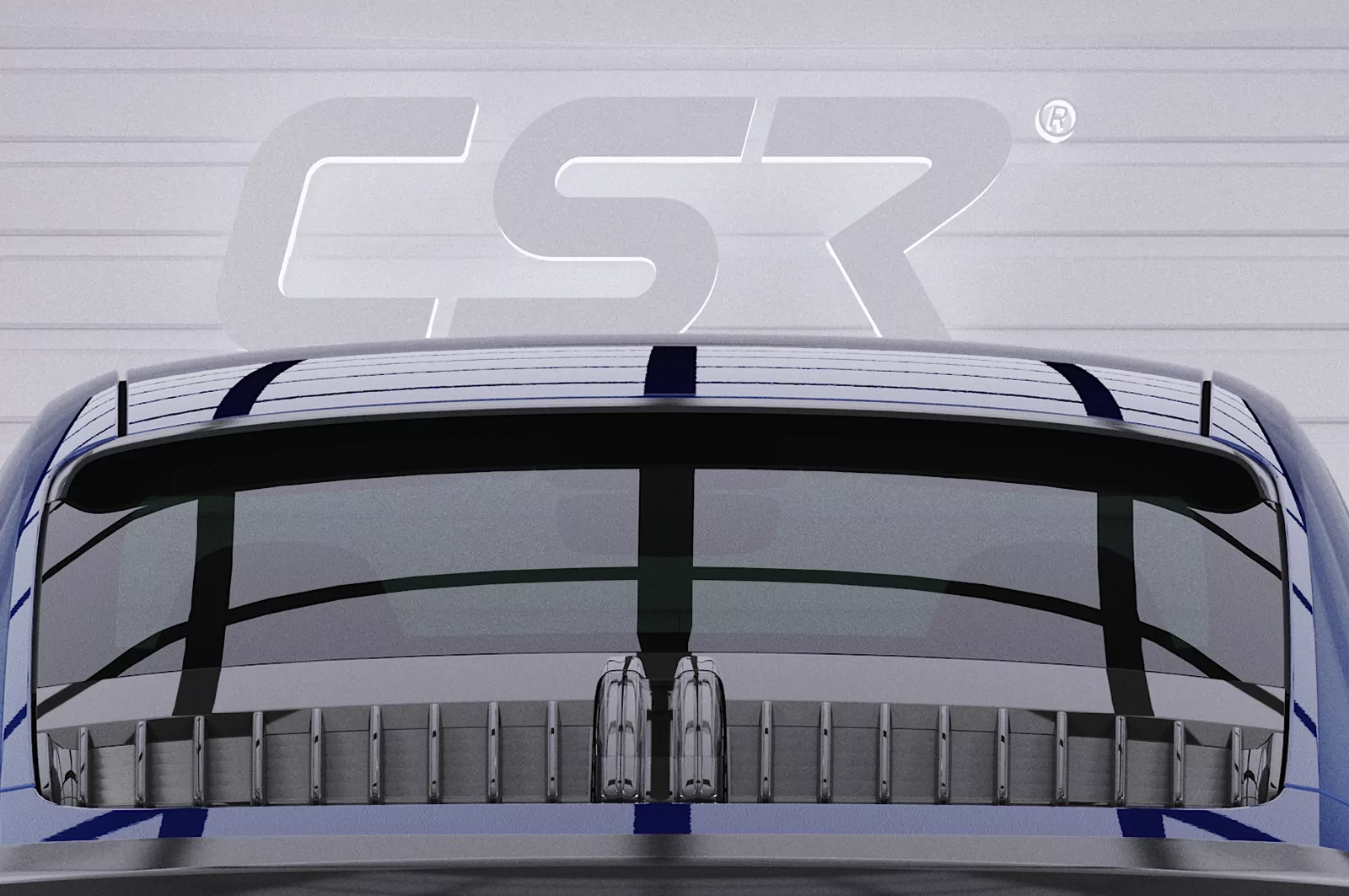 Heckscheibenblende für Porsche 911 / 992 HSB077 Strukturiert (schwarz matt)