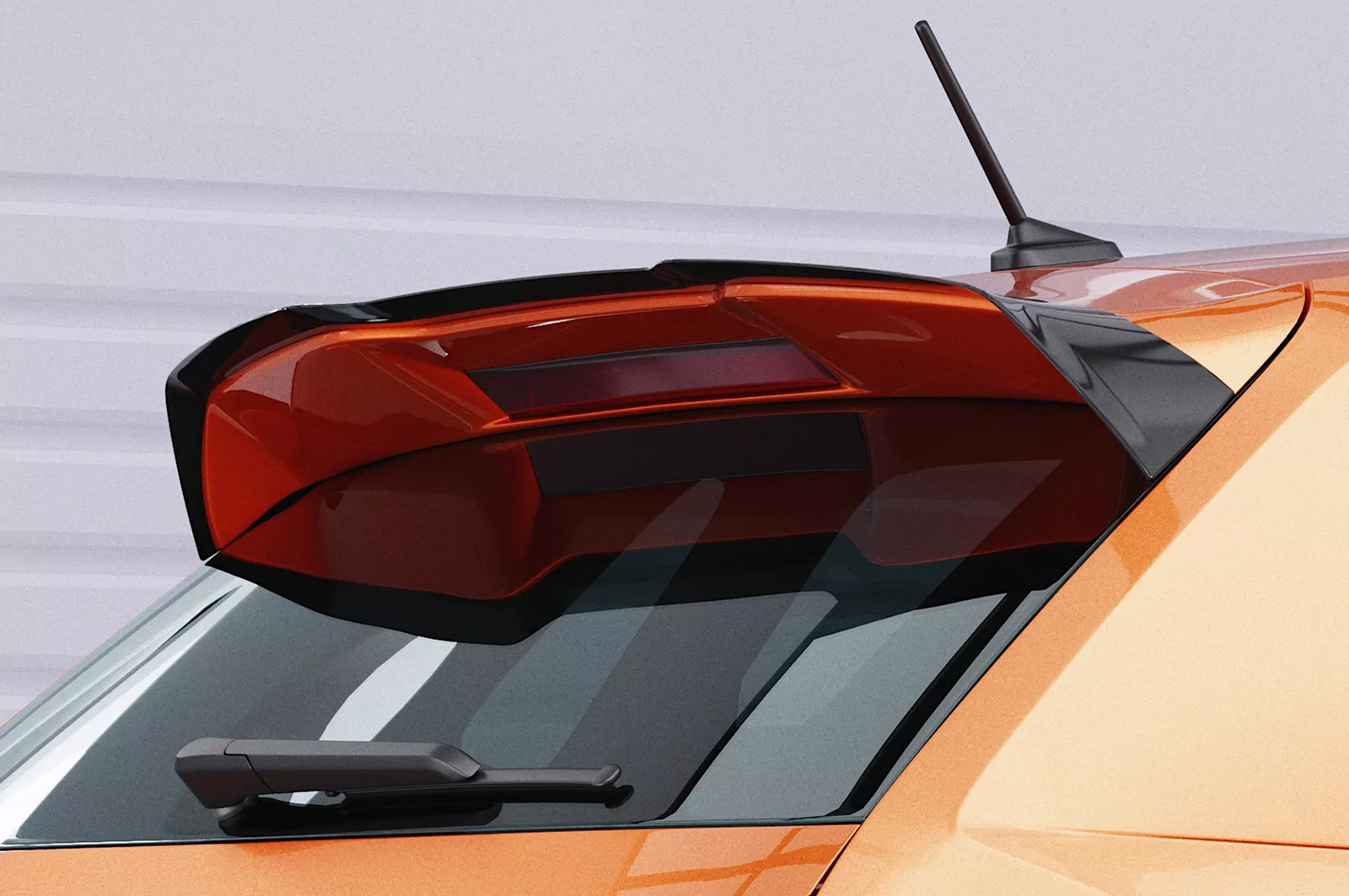 Heckflügel mit ABE für VW Polo VI 2G (AW) GTI/R-Line HF582 Strukturiert (schwarz matt)