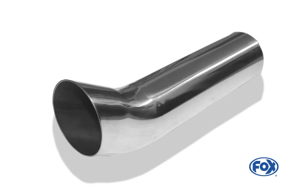 Anschweißendrohr Typ 18  Ø 70 mm / Länge: 300 mm - rund / uneingerollt / FOX-Design / ohne Absorber