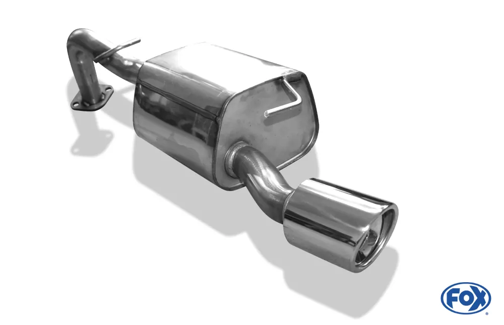 Toyota Yaris XP9 TS  Endschalldämpfer einseitig passend an original Stoßstange - 1x90 Typ 17