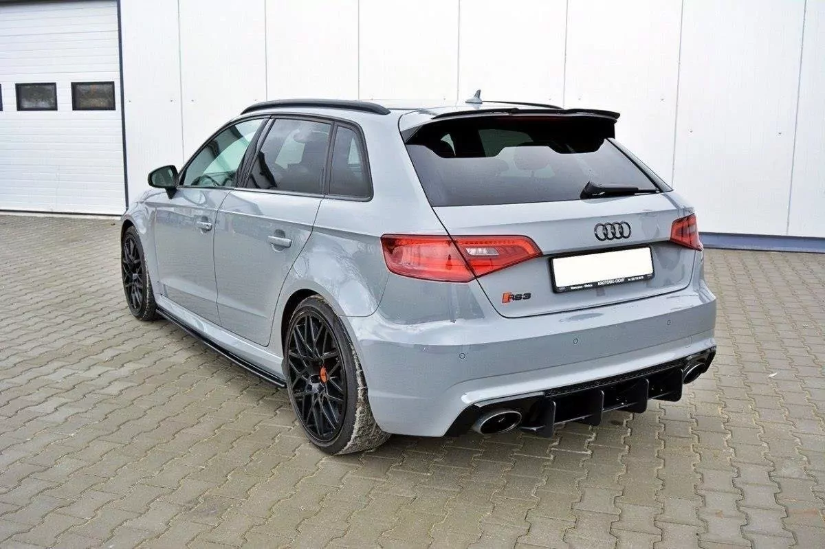 Spoiler CAP Passend Für Passend Für AUDI RS3 8VA Schwarz Hochglanz Schwarz Hochglanz