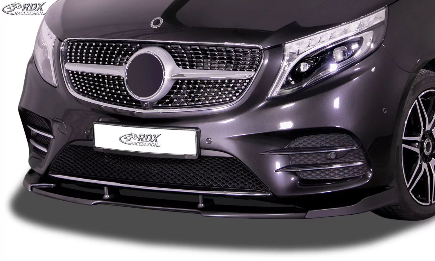 RDX Frontspoiler VARIO-X "V2" für MERCEDES V-Klasse W447 AMG-Line Frontlippe Front Ansatz Vorne Spoilerlippe